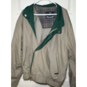 Vintage Members Only Jacket Mens 3X Full Zip Hoodie Plaid Lining